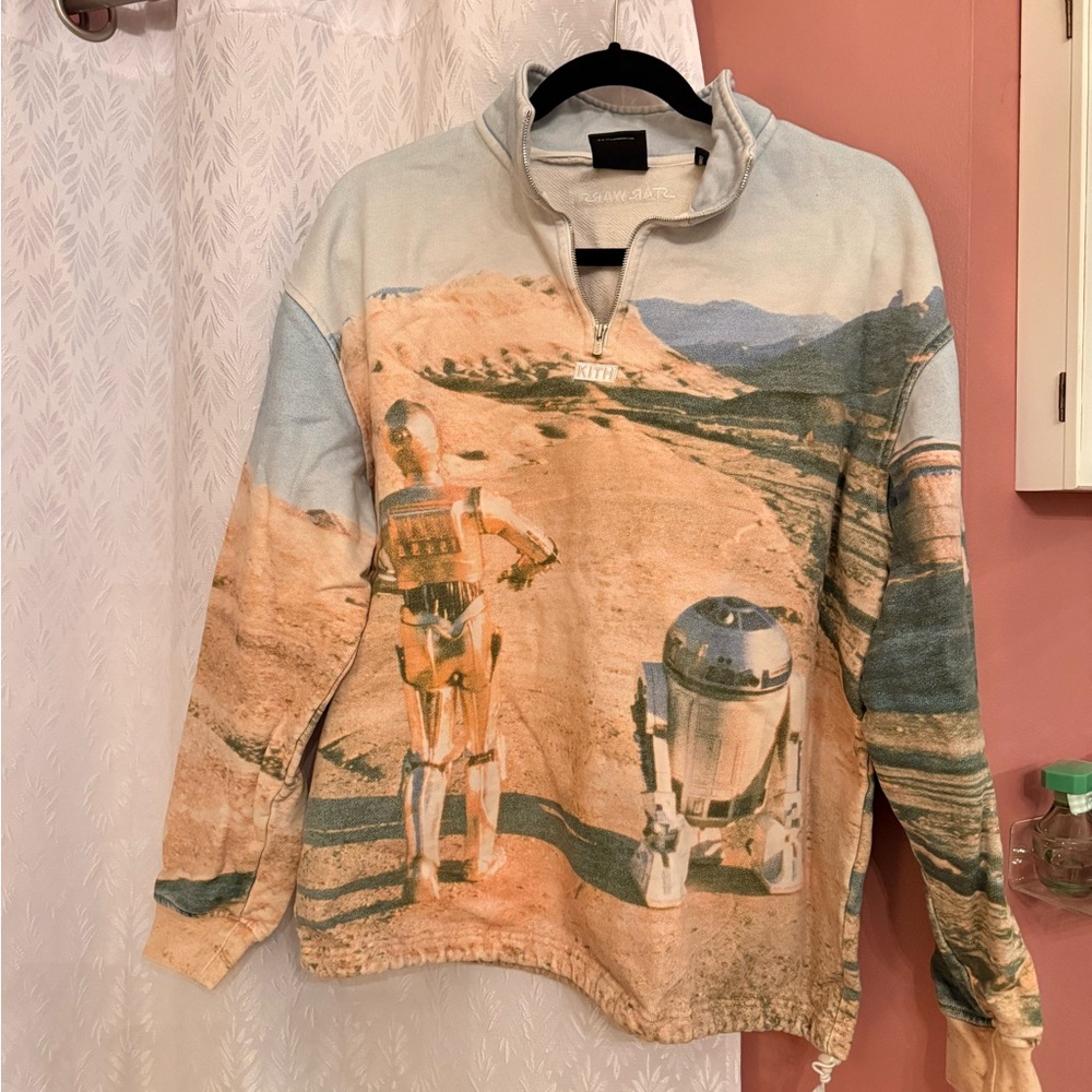 Kith X Star Wars droids quarter zip